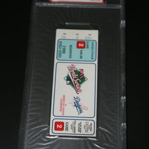 1988 WORLD SERIES FULL TICKET PSA GEM