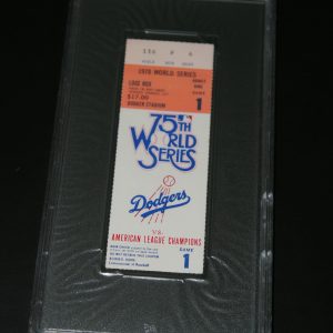 1978 WORLD SERIES TICKET MINT PSA AUTHENTICATED