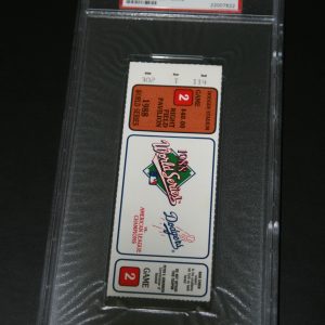 1988 WORLD SERIES FULL TICKET PSA GEM