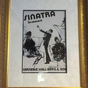 LEROY NEIMAN ORIGINAL FRANK SINATRA HAND SCETCH