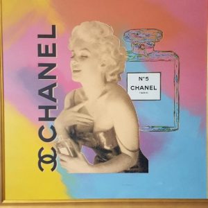STEVE KAUFMAN "CHANEL" ORIGINAL OIL LITHOGRAPH