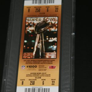 SUPERBOWL XLIV 2010 FULL PSA/DNA TICKET MINT