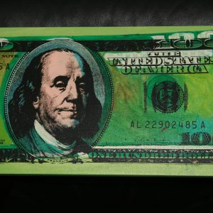 STEVE KAUFMAN "NEW $100 DOLLAR BILL" SIGNED