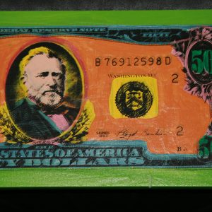 STEVE KAUFMAN "OLD $50 DOLLAR BILL" SIGNED