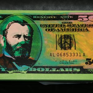 STEVE KAUFMAN "NEW $50 DOLLAR BILL" SIGNED