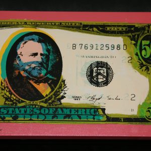 STEVE KAUFMAN "OLD $50 DOLLAR BILL" SIGNED