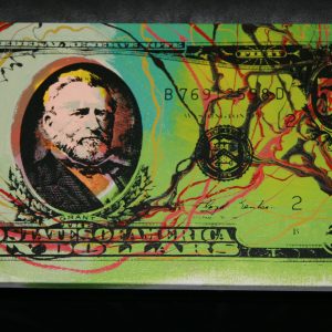 STEVE KAUFMAN "OLD $50 DOLLAR BILL" SIGNED