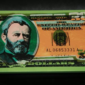 STEVE KAUFMAN "NEW $50 DOLLAR BILL" SIGNED