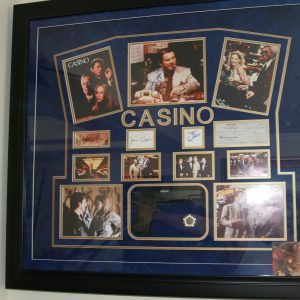 CASINO  CUSTOM FRAMED  GLOBAL AUTHENTICATED ONE OF A KIND PIECE