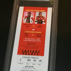 1989 HEAVYWEIGHT CHAMPIONSHIP PSA FULL MINT AUTHENTIC TICKET