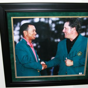 TIGER WOODS & PHIL MICKELSON AUTOGRAPHED GLOBAL AUTHENTICATED