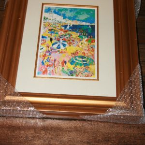 LEROY NEIMAN "COTE DE AZUR" COLOR STENCIL LITHOGRAPH SIGNED CUST
