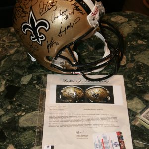SUPERBOWL CHAMPIONS NEW ORLEANS SAINTS SIGNED NFL HELMET