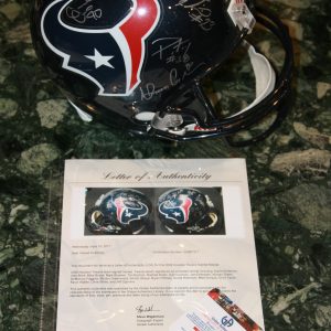 2007 HOSTON TEXANS TEAM SIGNED NFL HELMET