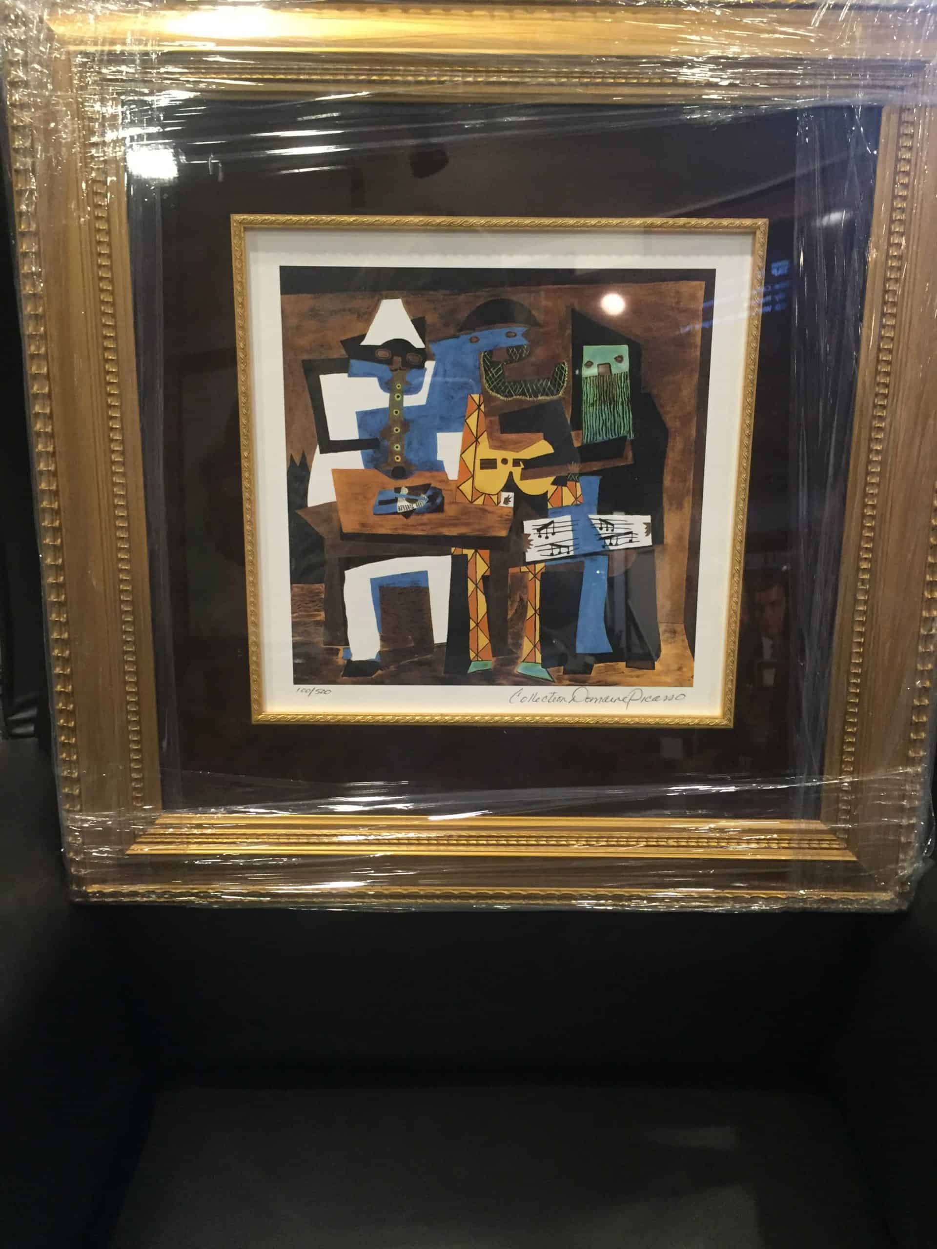 PABLO PICASSO ORIGINAL PRINT "THREE MUSICIANS"
