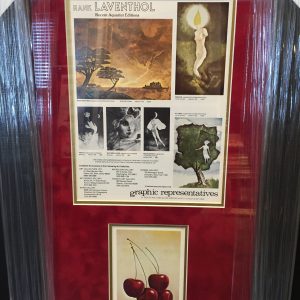 HANK LAVENTHOL ORIGINAL AUTOGRAPHED POST CARD