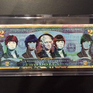 RENCI ORIGINAL PAINTING ON 2$ US BILL