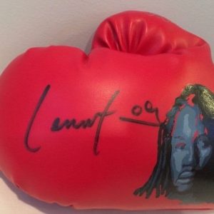 Lennox Lewis Signed Boxing Glove- Original Art