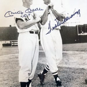 MICKEY MANTLE & TED WILLIAMS AUTOGRAPHED PHOTO