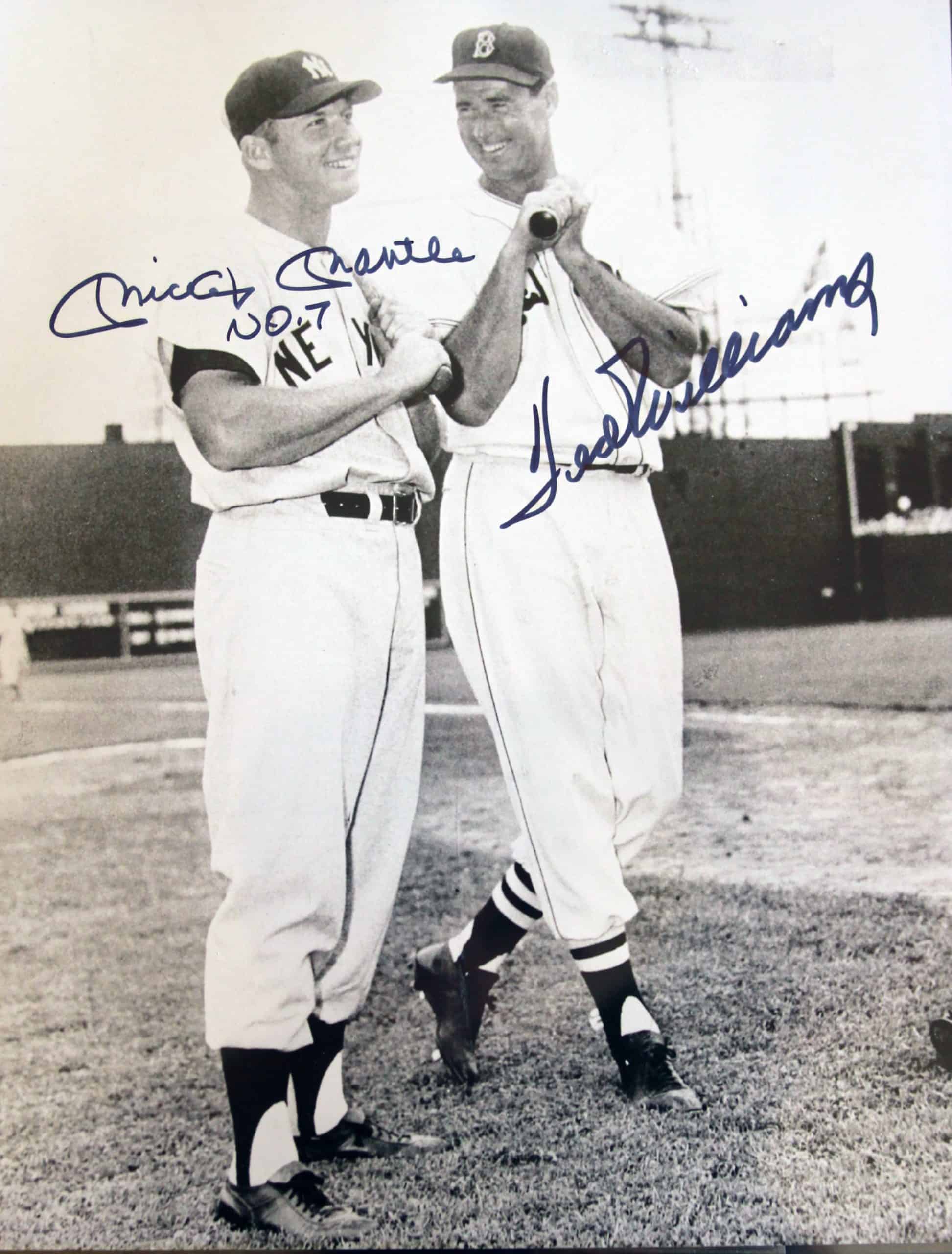 MICKEY MANTLE & TED WILLIAMS AUTOGRAPHED PHOTO