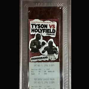 Mike Tyson vs. Evander Holyfield ticket stub PSA