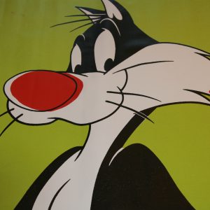 STEVE KAUFMAN (SAK) SYLVESTER THE CAT ORIGINAL SIGNED ART