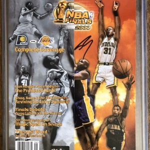 2000 NBA Finals KOBE & SHAQ First Championship Program Signed