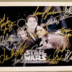 STAR WARS EPISODE II AUTOGRAPHED FULL CAST