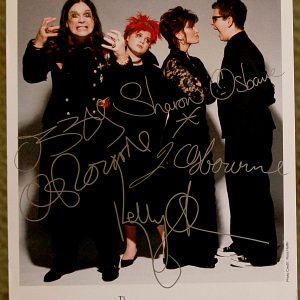 OSBOURNES FAMILY AUTOGRAPHED
