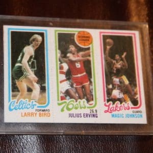 LARRY BIRD,JULIUS ERVING & MAGIC JOHNSON ROOKIE CARD
