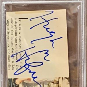 Hugh Hefner Autograph PSA
