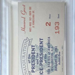 President John F. Kennedy (PSA) 1961 Inaugural (Honored Guest)