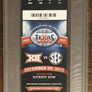 Patrick Mahomes Texas Bowl 4TDs Near-MINT (PSA)