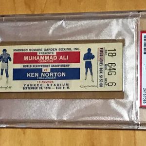 Muhammad Ali vs. Ken Norton Ticket stub PSA