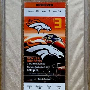 Peyton Manning 7 TDâ€™s Gem-MINT (PSA 10) NFL Record