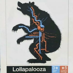 ROA signed & numbered #/100 â€œLollapalooza 2010â€ Perry Farrel