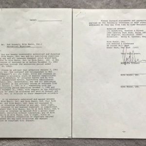 Rod Stewart Autographed Signed Music Contract 2 Page Beckett COA