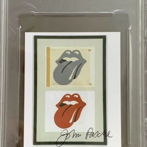 Rolling Stones (Tongue) PSA/DNA Slabbed signed by John Pasche