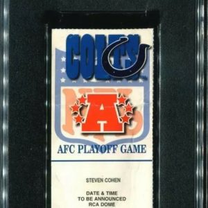 Peyton Manning first NFL playoff game 1999 Authenticated (PSA)