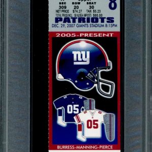 Tom Brady Perfect Season (PSA) New England Patriots 2007 50th TD