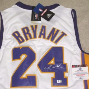 Kobe Bryant la lakers Authenticated Autographed Original jersey.