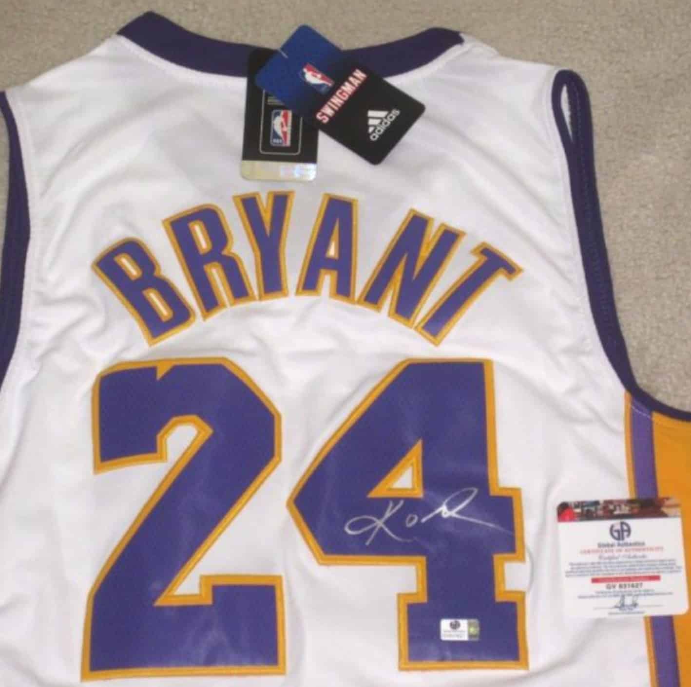 Kobe Bryant Autographed Original La Lakers Jersey - Ace Rare