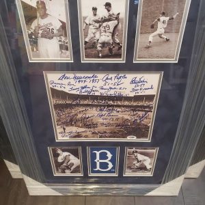 Brooklyn Dodgers Authentic Authenticated Autographed