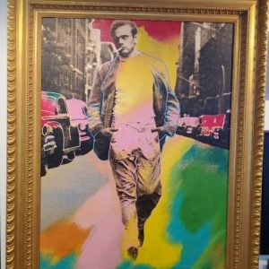 Steve Kaufman James Dean original oil Authentic