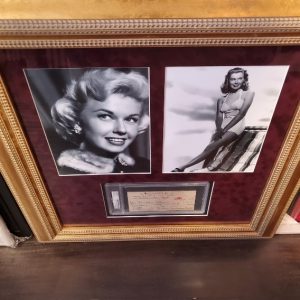 Doris Day Authentic Authenticated Autographed Personal check with original