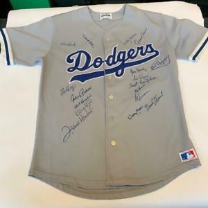 LA Dodgers Authentic Authenticated Autographed Team Jersey
