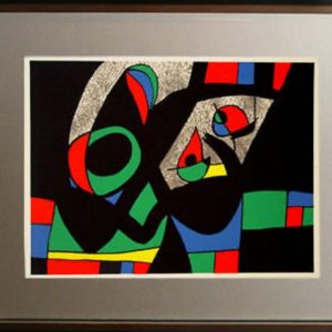 Joan Miro original Authentic Autographed Lithograph 16x20 custom framed and matted