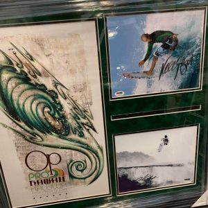 Kelly Slater Psa Autographed Authenticated OP Pro custom framed