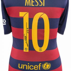 Lionel Messi Autographed number Jersey