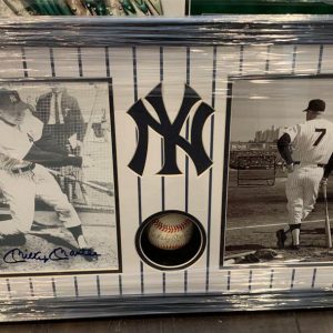 Mickey Mantle PSA Autographed Authenticated Baseball and Original Signed photo
